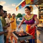 Authentic street vendor