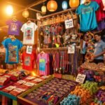 Souvenir shopping stall