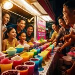 Family dessert stall