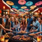 Market crowd moment
