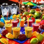 Fruit shakes stand