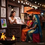 Portrait artist booth