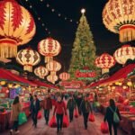 Christmas festival lights