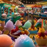 Dessert food stalls