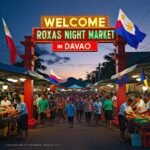 Market entrance scene