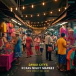 Night market shopping