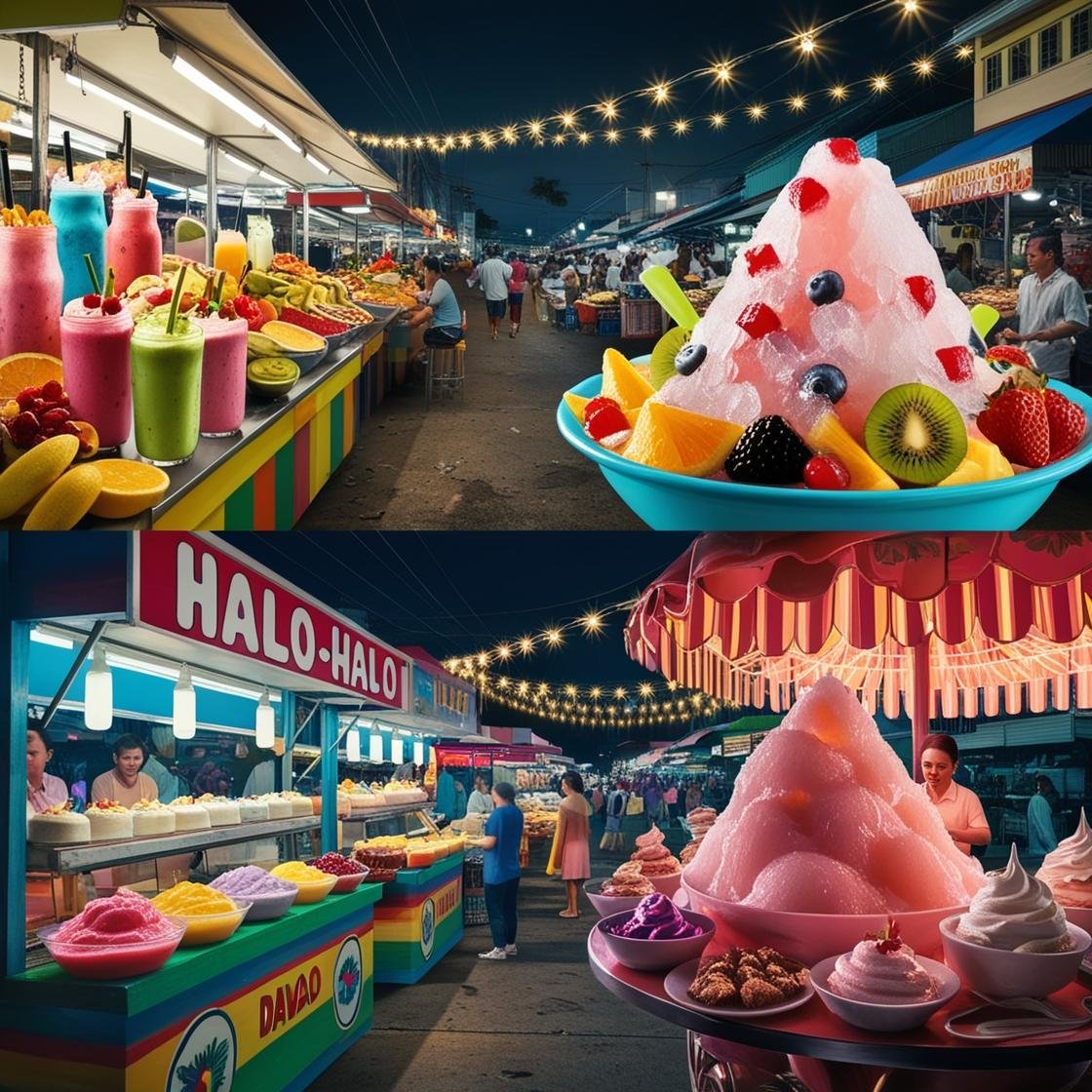 Market drinks and desserts