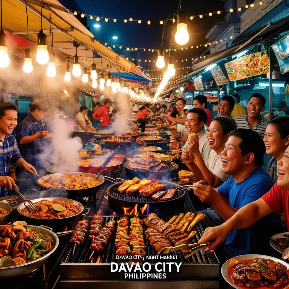 Roxas market at night