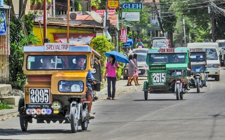 Tricycles in Tagbilaran