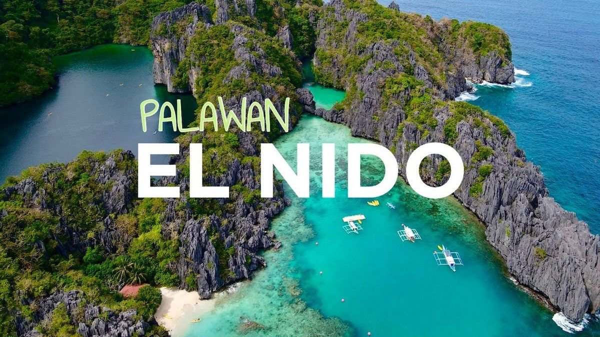 El Nido Palawan lagoon with turquoise waters and limestone cliffs – top beautiful place in the Philippines